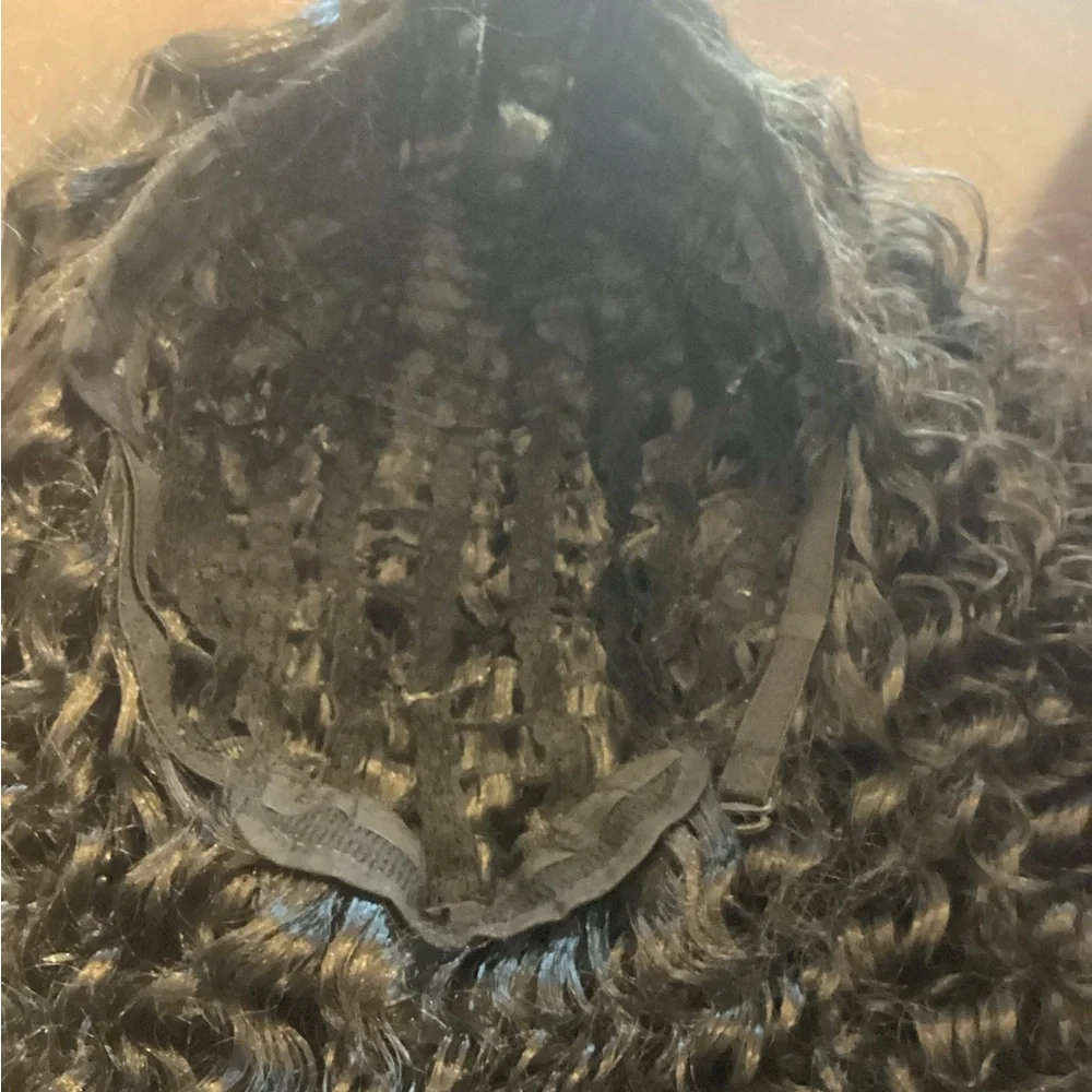 Curly  Synthetic Black Wig